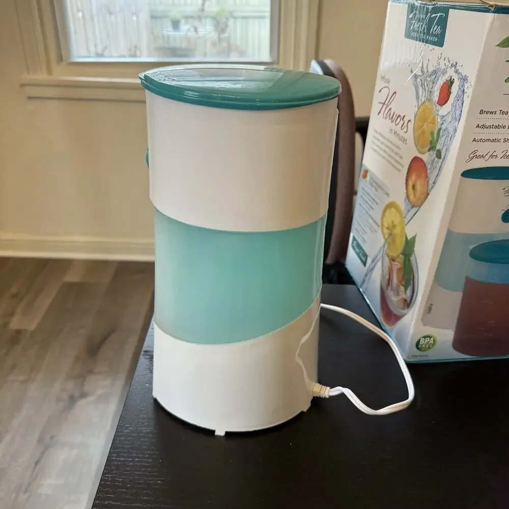 Mr. Coffee Iced Tea Maker TM70TS Teal Blue Pitcher Ice Tea 3 Qt Works Great!